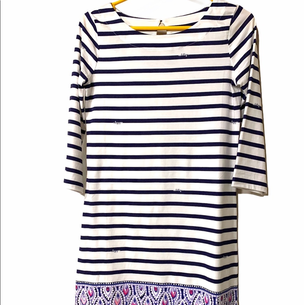 Lilly Pulitzer Sophie dress XS blue white striped